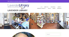 Desktop Screenshot of lavenderlibrary.com