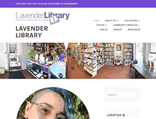 Tablet Screenshot of lavenderlibrary.com